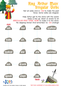 Irregular Plural Nouns Worksheet, Printable PDF for Kids